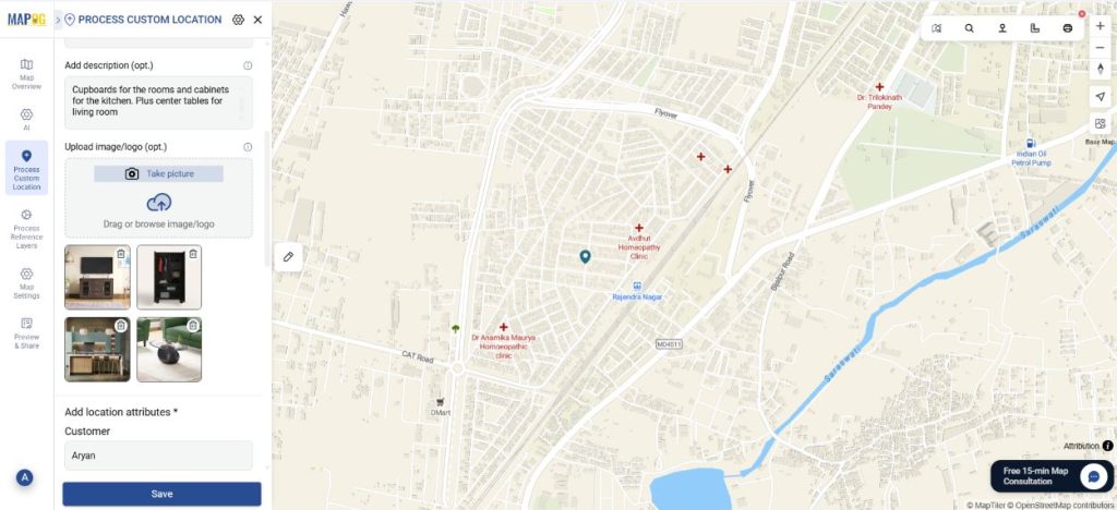 View your customers on map
