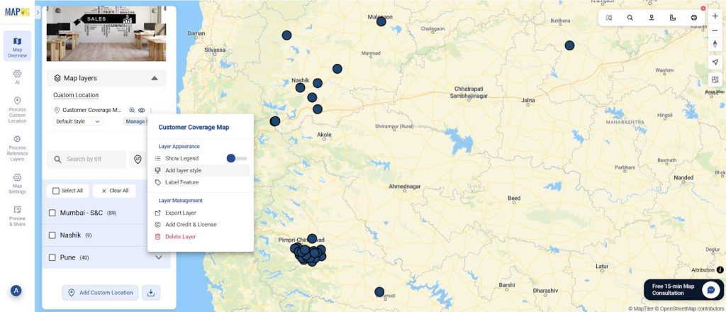 Style the customer points