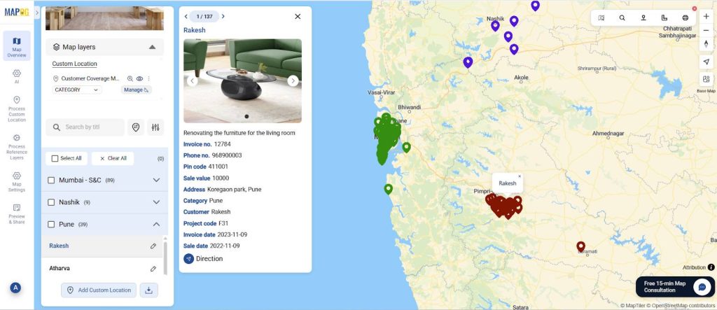 Create a Customer Coverage Map for Your Sales Team