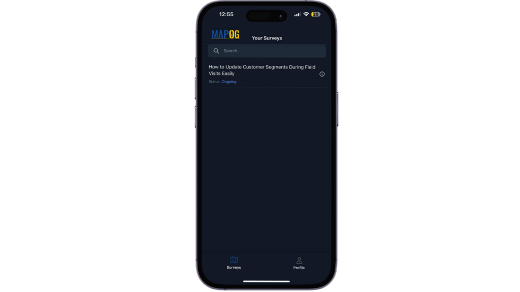 Field User View (Mobile App)
