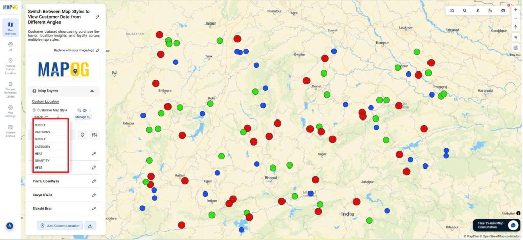 Switch Between Map Styles