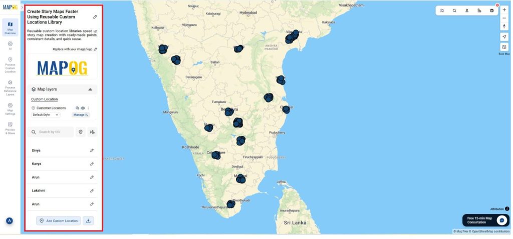 Methodology: Reusable Custom Locations Library