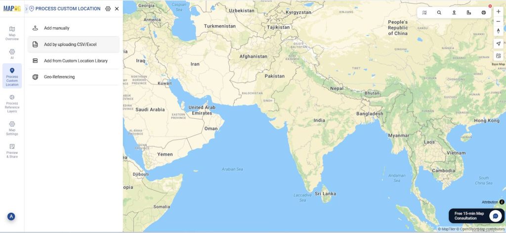 Add your excel/CSV file