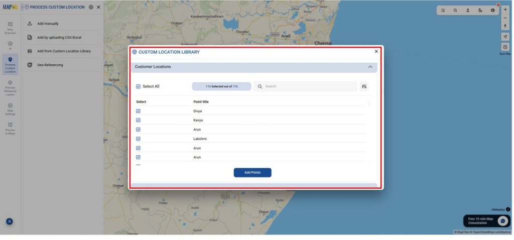 Methodology: Reusable Custom Locations Library