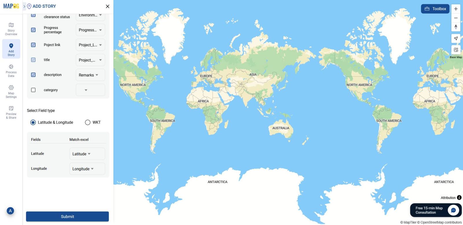 Align coordinates to accurately add multimedia to your maps.