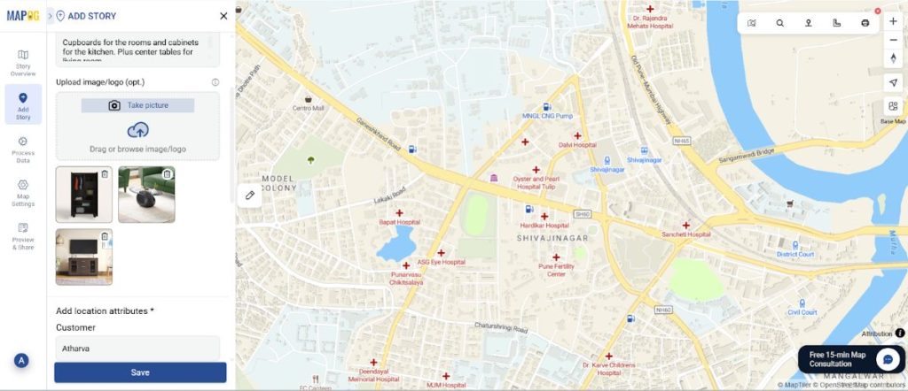 Customize each point