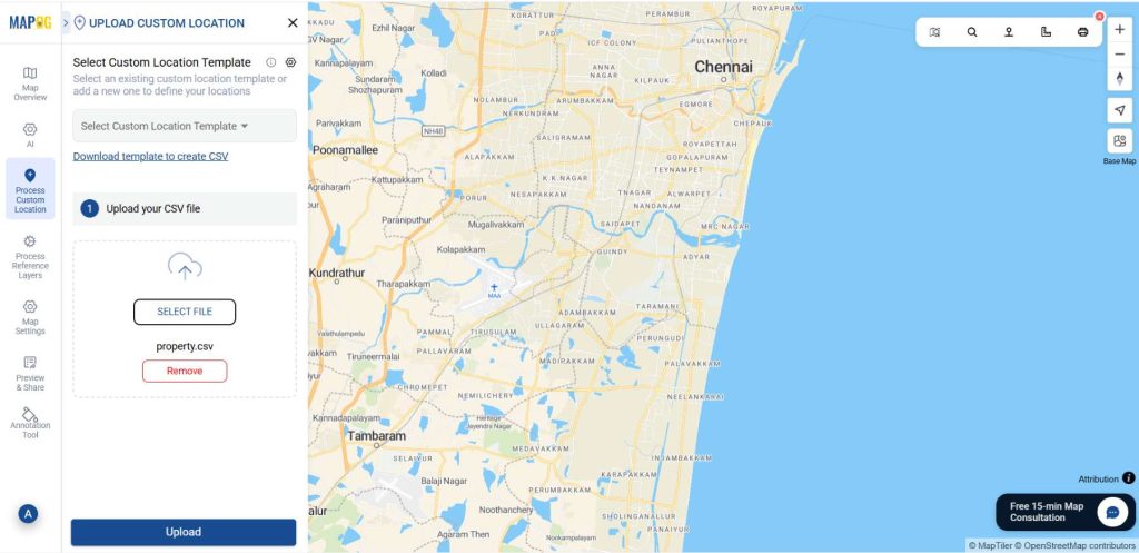 upload property excel data