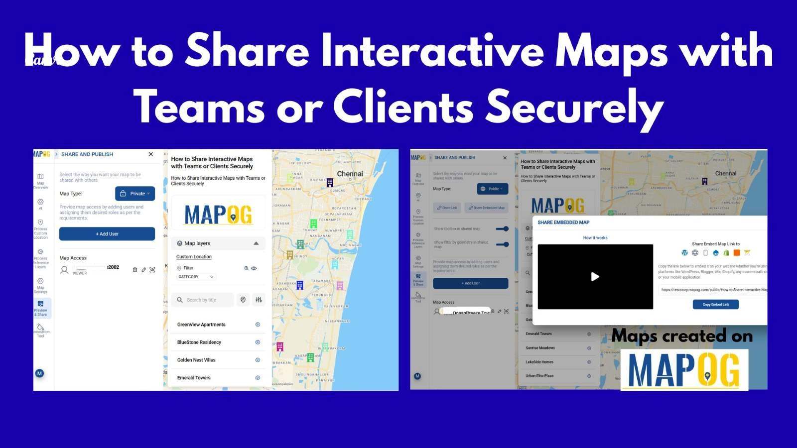 Share Interactive Maps with teams