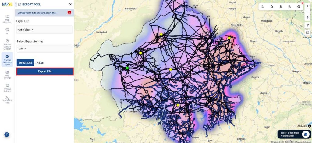 Export Layer File on Your Device