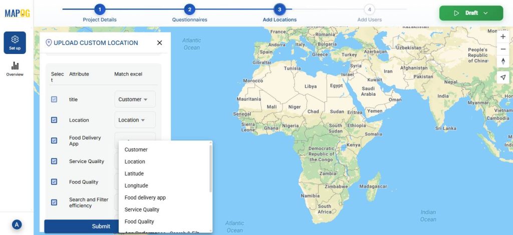 Match excel with attributes