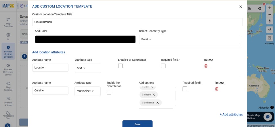 Create location type