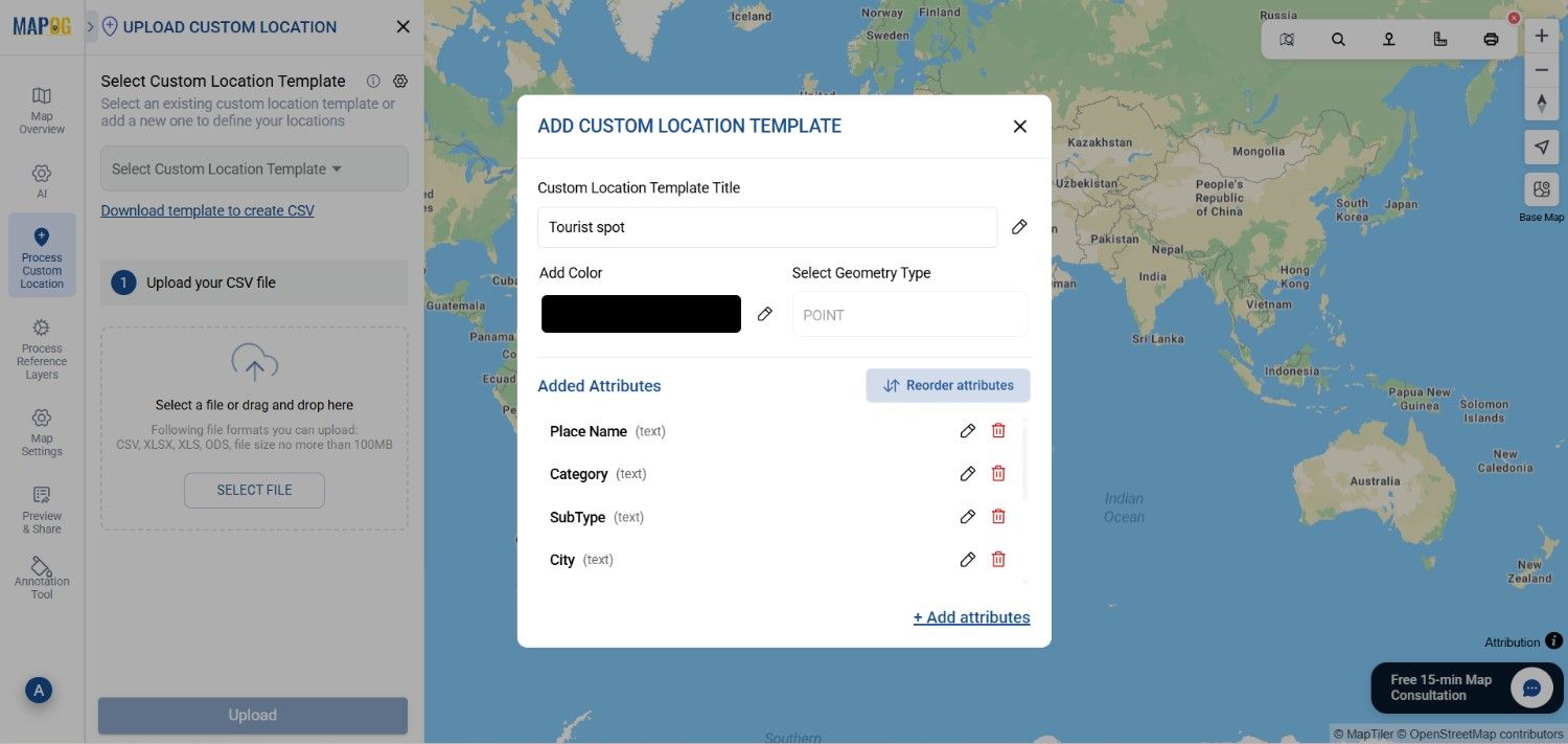 adding custom location 