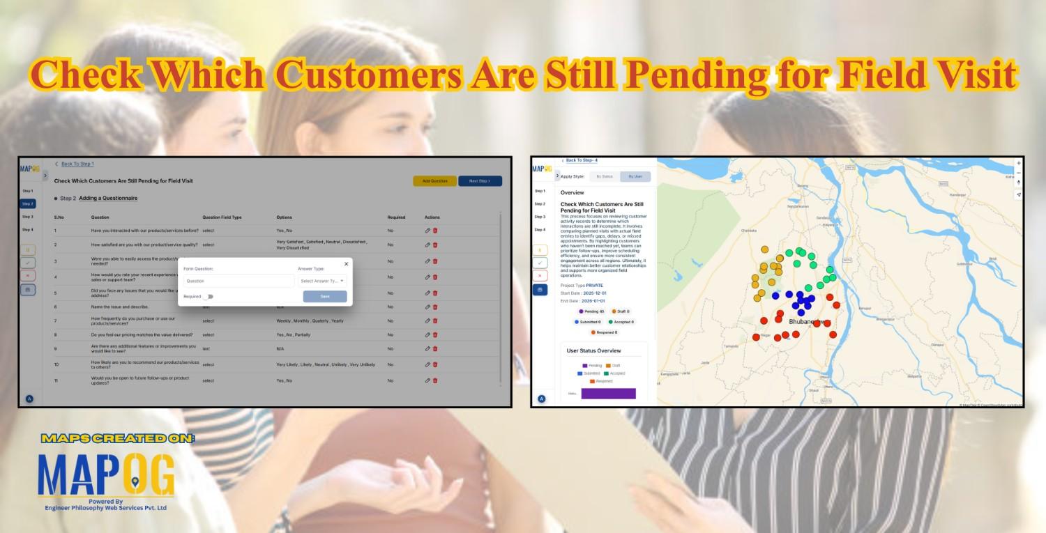 Customers are pending field visits