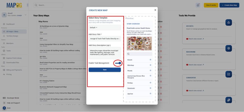 Assign and track field tasks : Title