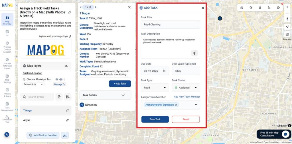 Assign and track field tasks : Adding Tasks
