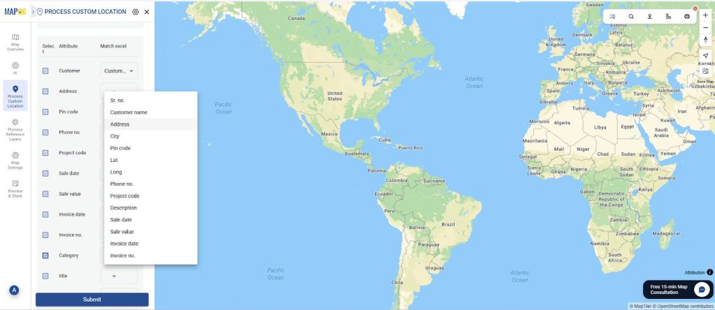 match the attributes