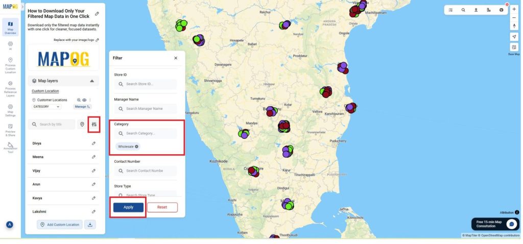 Methodology: Downloading Only Filtered Map Data