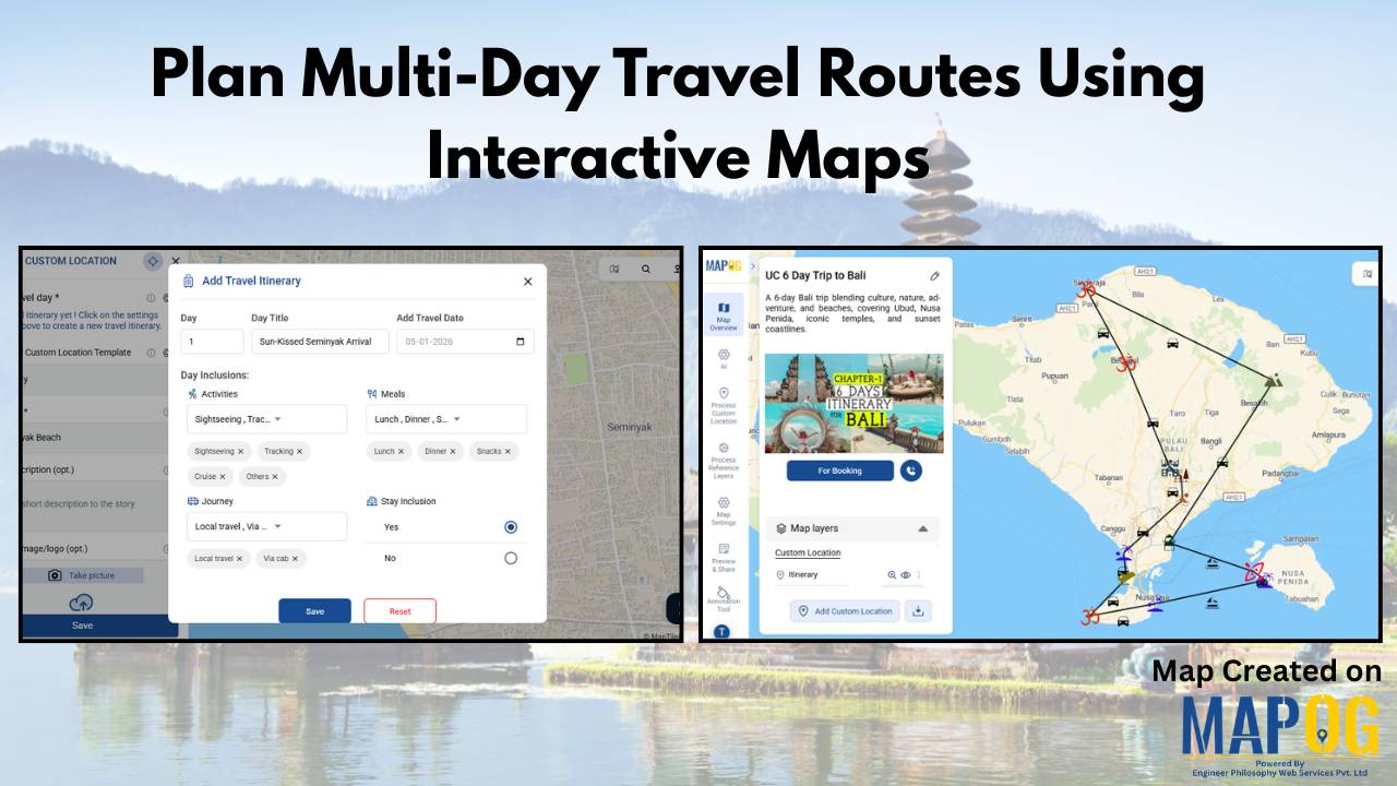 Plan multi day travel routes