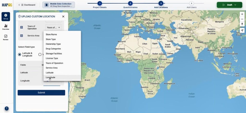 set coordinates for easy auto plot locations