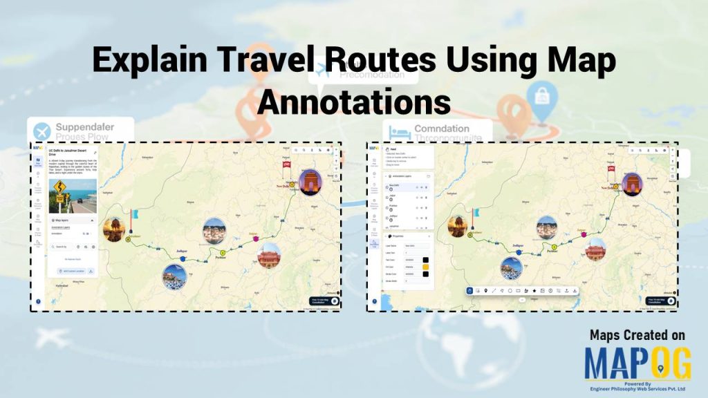 Cover image showing annotated travel routes.