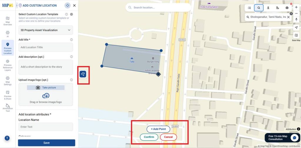 Draw the map boundary using the polygon tool 

