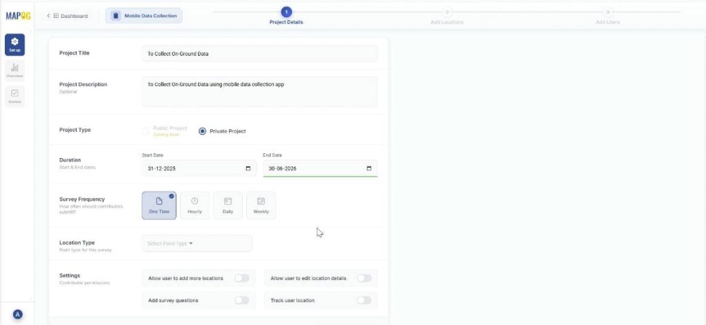 Create the Survey map