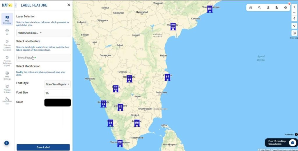 Add Labels to the points
