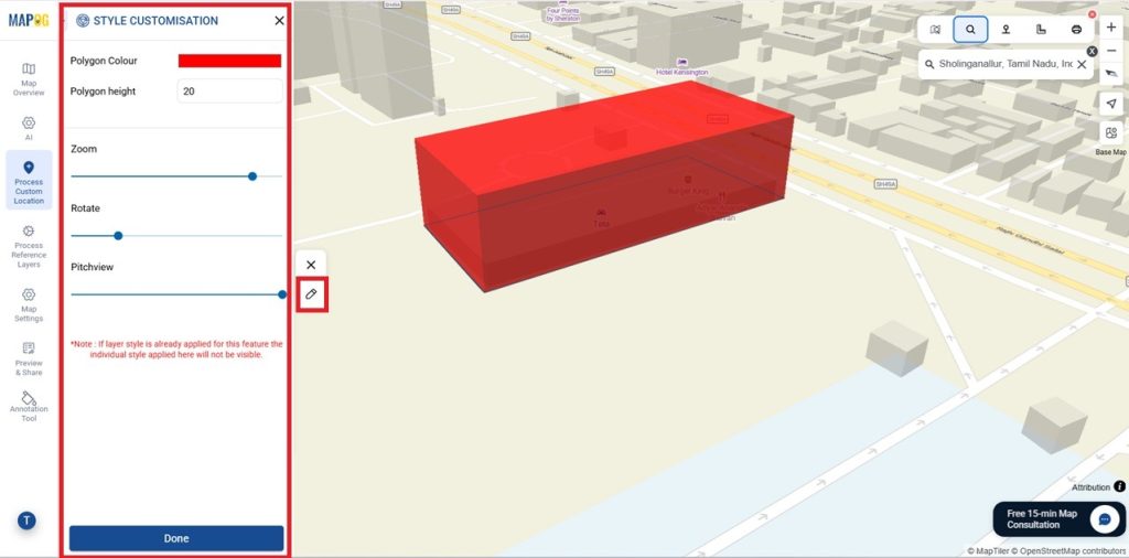 Customize styles to enhance  visualization.