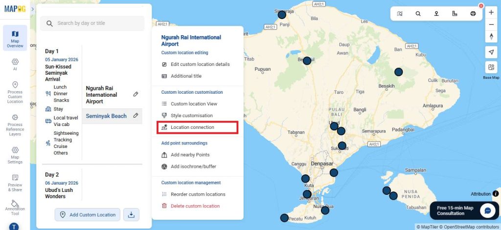 Use Location Connection
