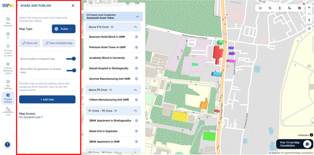 Publish and share your 3D property asset map.
