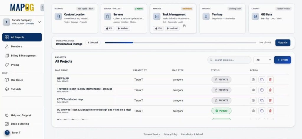 Navigate to task management