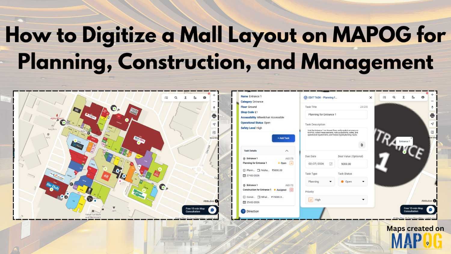 Digitize a Mall Layout