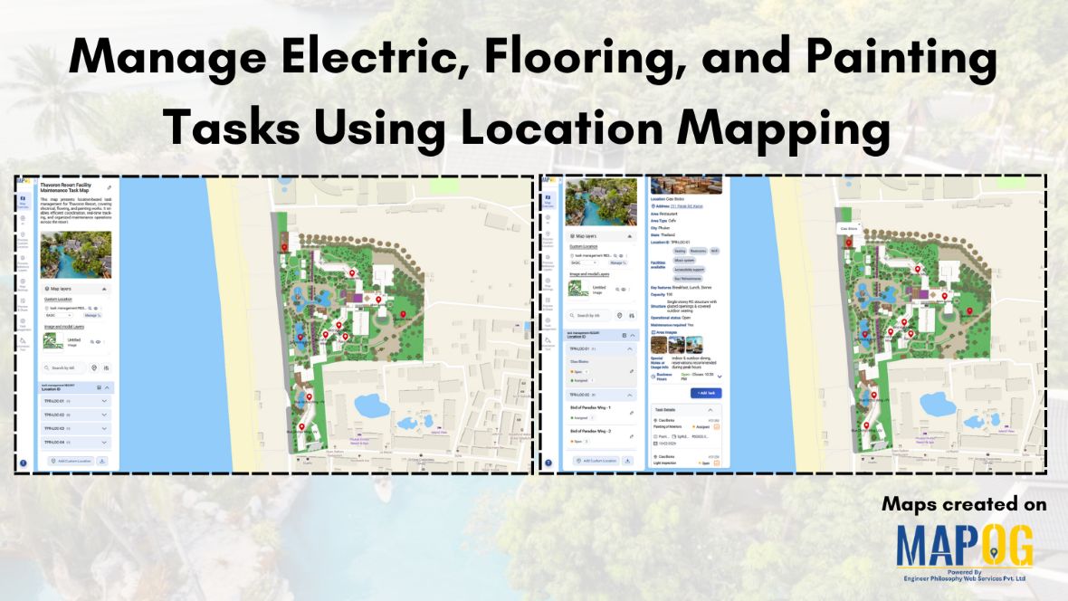 Manage tasks using location-based mapping