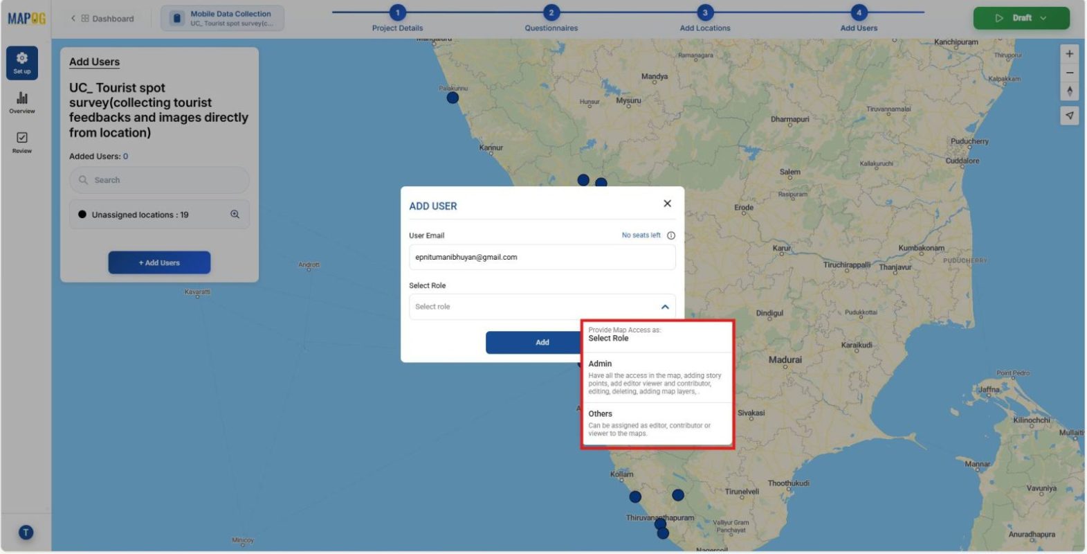 Screenshot 2026-01-29 082523 Shows adding members email Id's and then Roles are assigned such as admin, or editor, contributor and viewer