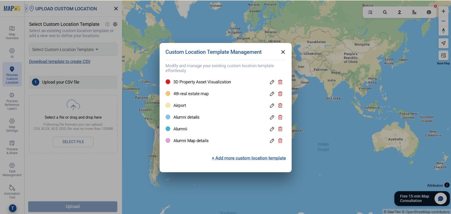 creating a custom location template