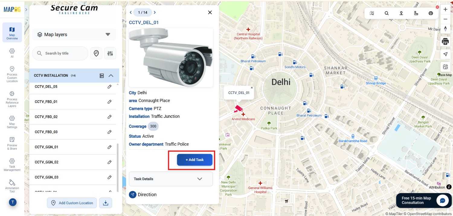 add task to any point