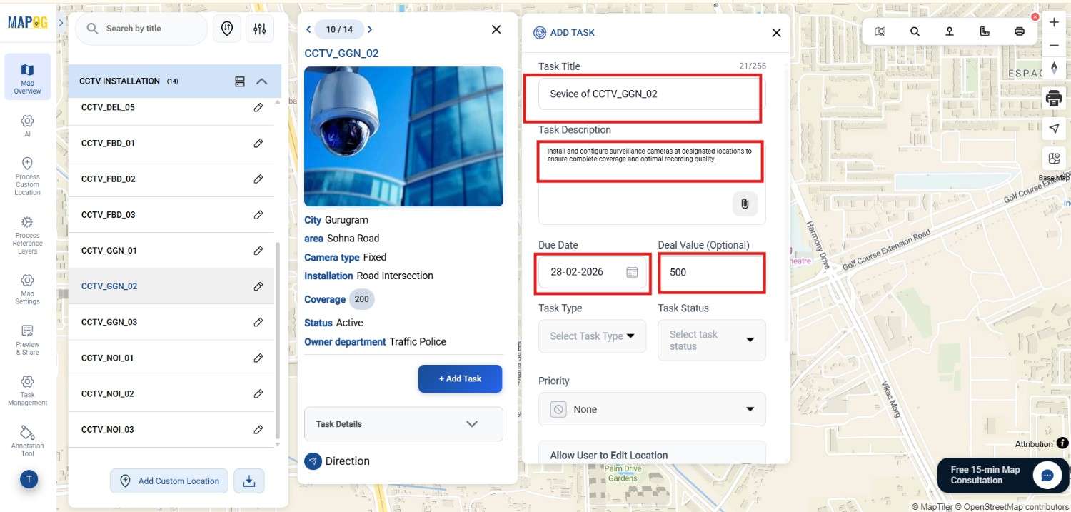 add title description and details