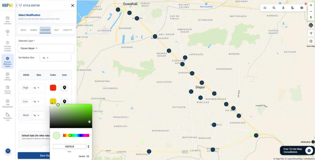Customize the Markers