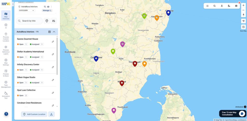 How to Track & Manage  Interior Design Site Visits on a Map