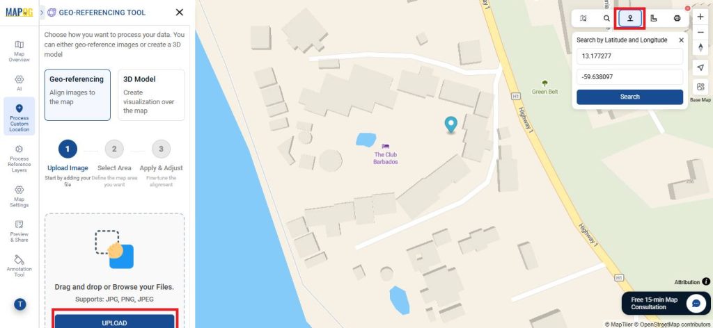 Georeference base map