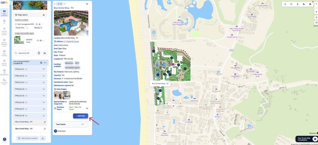 Add task to location