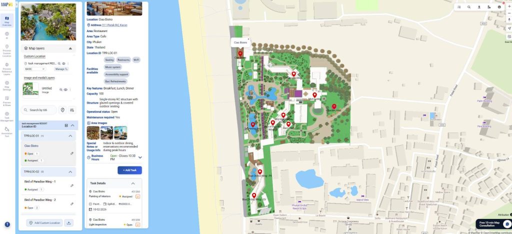 Review Tasks Using Location Mapping 