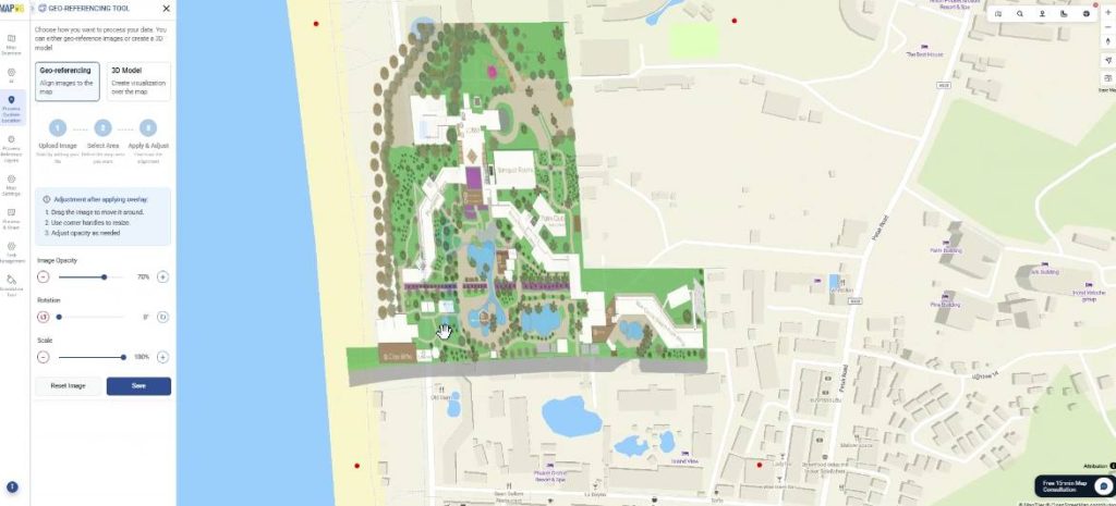 Geo-referencing: Apply & Adjust