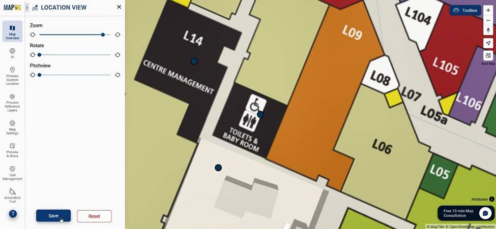 Customize location view