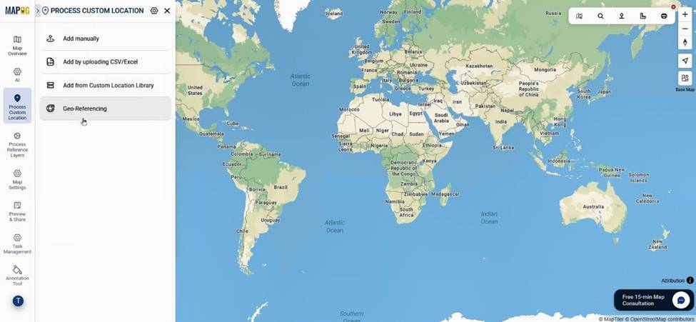 Digitize a Mall Layout using georeferencing process