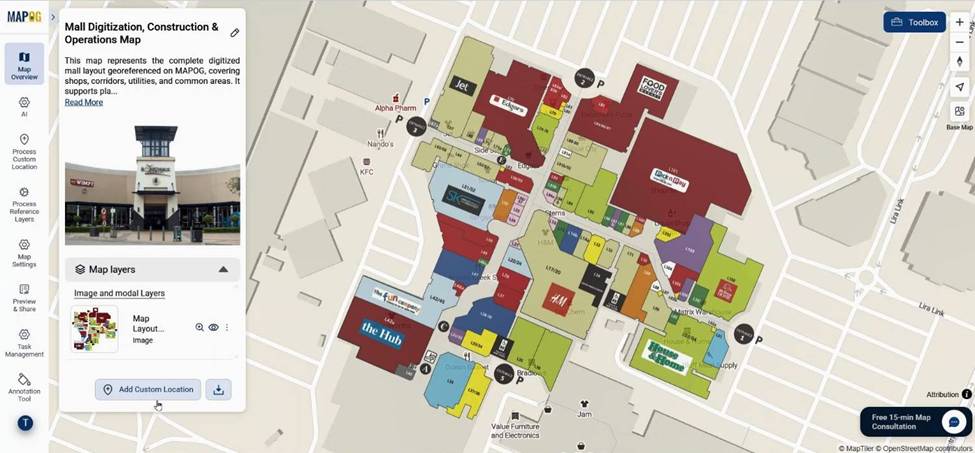 Use add custom location