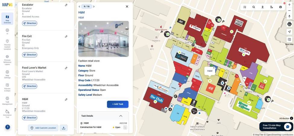 Digitize a Mall Layout for Planning, Construction, and Management