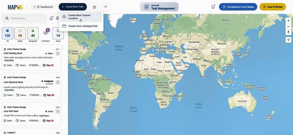 Create new custom location
