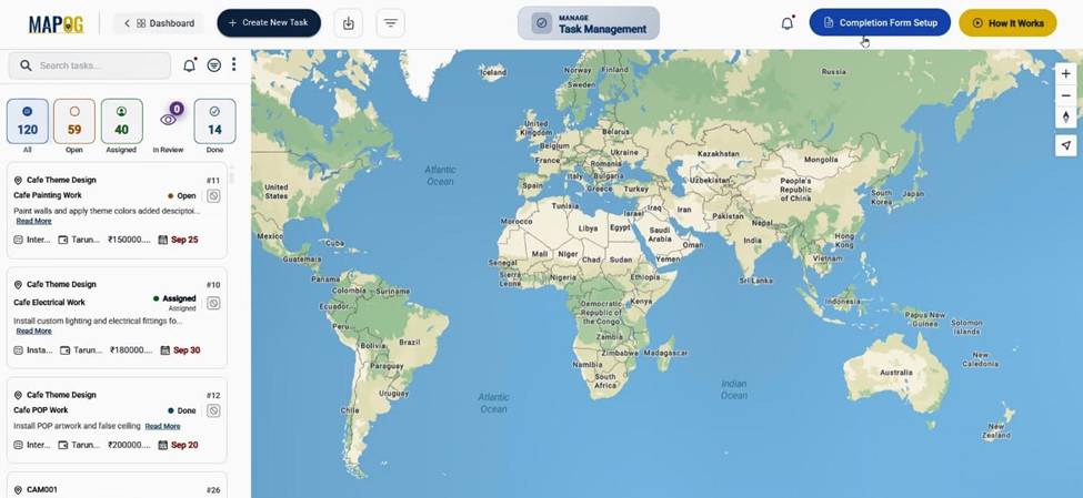 Completion form setup