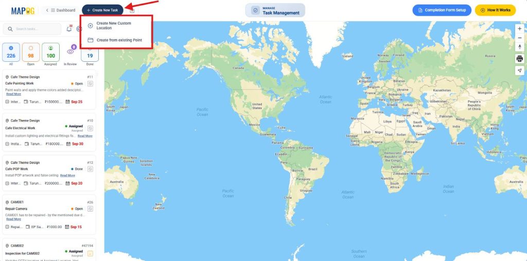 Create a new custom location in MAPOG